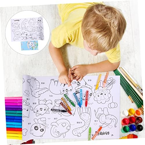 Canight 5 conjuntos graffiti roll pinting papel para crianças desenho de desenho roll roll pinting papel infantil pintando