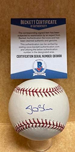 Steve Blass Pittsburgh Pirates assinou autografado M.L. Baseball Beckett Q63898