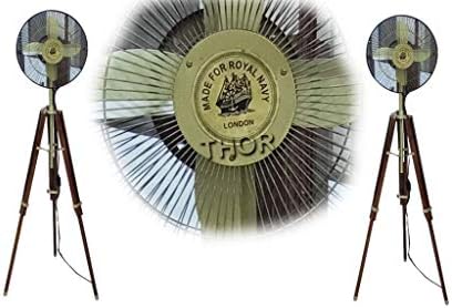 THORINSTRUMENTOS REAL REAL LONDRES ANTIGO ANTIGO VICTORIAN Indoor Fan Fan Stand Decoração de casa Rústico Decoração Vintage