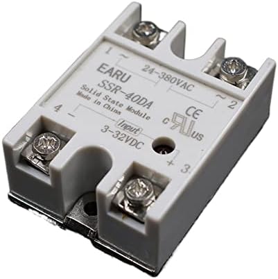 Hifasi 1PC SSR-40 DA SSR-40DA 40A SSR Relé entrada 3-32VDC Saída 24-380VAC para transformador de tensão do controlador