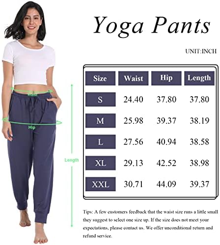 Calças de ioga de cintura alta feminina de ummiss com bolsos elásticos de cordão elástico calças atléticas calças esticadas