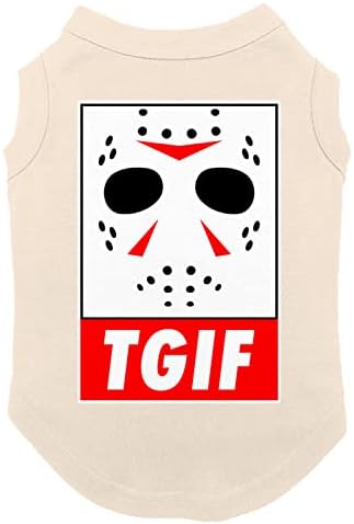 Tgif - graças a Deus é sexta -feira máscara cão camisa