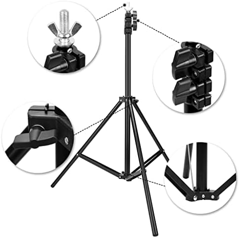 SJYDQ Sistema de suporte de fundo 2x3m ajustável 25W/135W Umbrellas Softbox Kit de iluminação contínua para o vídeo do estúdio de câmera Vídeo