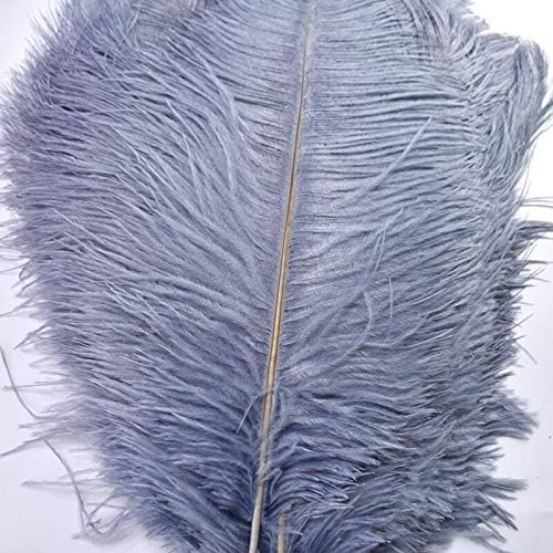 10pcs/lote 15-70cm Feathers de avestruz cinza para artesanato pluma Diy Grandes penas de avestruzas de casamento decorações - zamihalaa
