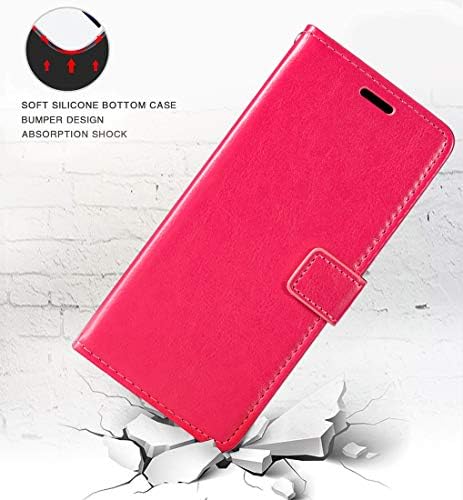 Caixa da carteira HTC Desire 530, capa de capa de couro de couro PU premium com suporte de cartão e kickstand para HTC