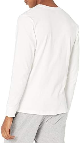 Russell Athletic Men Soft algodão de algodão no meio da camiseta de manga comprida