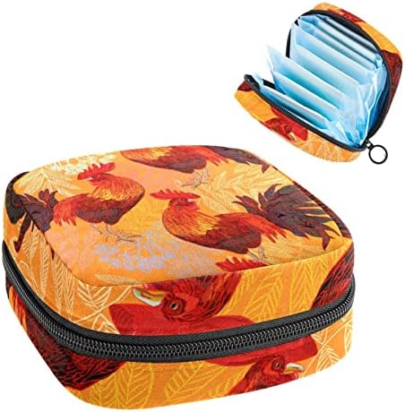 Bolsa de armazenamento de guardanapo sanitário, arte colorida de arte china impressão portátil saco menstrual para meninas adolescentes