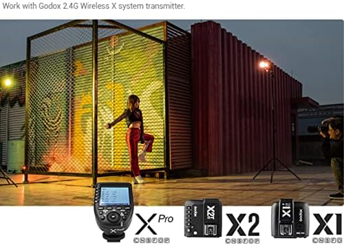 GODOX V1 V1-C Flash para câmera Canon TTL Flash Speedlight W/GODOX XPRO-C Flash Trigger 1/8000 HSS, 76WS 2600mAh Bateria