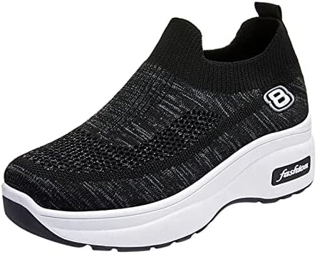 Fitness Leisure Breathable Running Trainer Casual Women Mesh Shoes Sneakers Slip Slip em tênis para mulheres