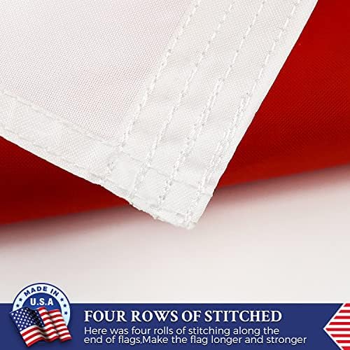 Flag do Japão de dupla face 3x5 pés ao ar livre fabricado nos EUA bandeiras japonesas bordadas e nylon 210d bordados, listras costuradas, ilhós de latão mais fortes, 4 bainhas costuradas, perfeitas para fora
