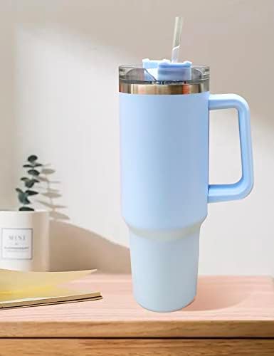 Lovewinys 40 oz de xícara de aço inoxidável Isolamento de grande capacidade conveniente para transportar hidroca de barra de gelo copo