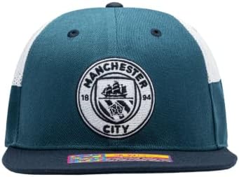 Fan Ink Manchester City 'Mondrian' Snapback Hat/Cap | Azul