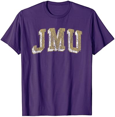 James Madison Dukes Retro Arch Camiseta roxa
