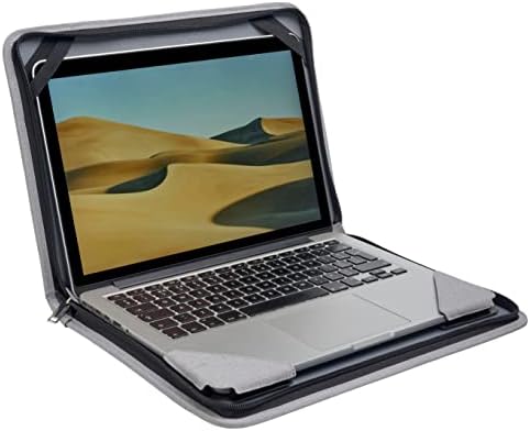 Broonel Grey Leather Laptop Messenger Case - Compatível com Laptop HP Envy 13 -BA0000 13,3
