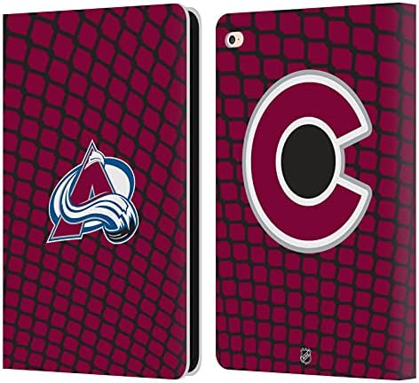 Projetos de capa principal licenciados oficialmente NHL Pattern líquido Colorado Avalanche Leather Livro da carteira Caso