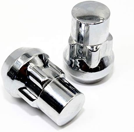Conjunto de 4 Veritek 14x1,5mm 1,40 polegadas Chrome Acorn Bulge Tuner Socket Locks de rodas para pós -venda de rodas personalizadas