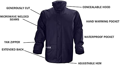 Navis Marine Work Suits para homens jaqueta de roupas de trabalho à prova d'água com calças de babador 3 peças duráveis