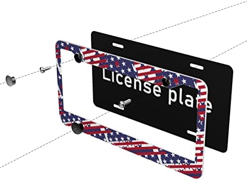 Placa da placa da placa American Flag da placa de metal da placa METAL CAR PEÇAS decorativas Tag da placa à prova