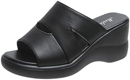 Sandálias de plataforma Mulheres amplas não deslizam Sapatos de almofada macia de secagem rápida sapatos casuais elegantes para namoro de festa diariamente
