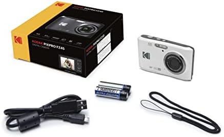 Kodak Pixpro FZ45 Câmera digital + Ponto preto e capa de câmera Shoot + Transcend 64GB SD Memory Card + Tri-Fold
