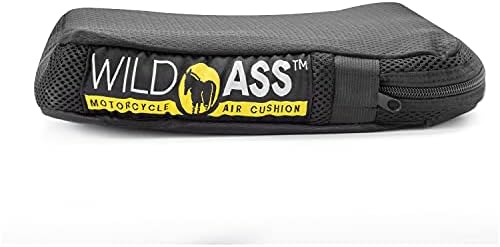 Wild Ass Pillion Classic Motorcycle Disset Seat Cushion, preto