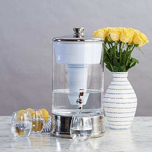Zerowater de 40 xícaras de copo de vidro de vidro de vidro de 5 estágios Filtro de água dispensador 0 TDS para melhorar