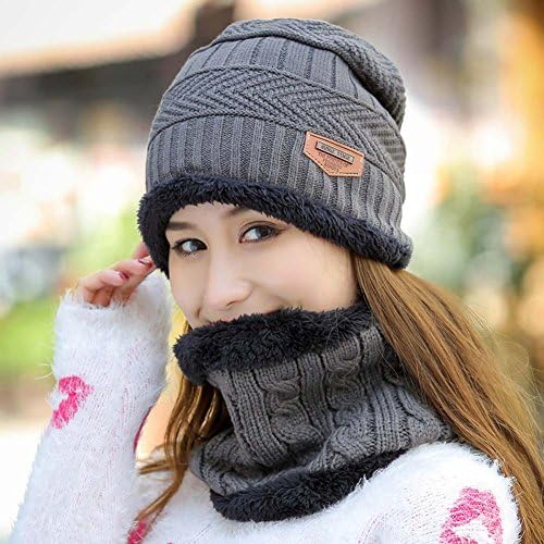 Hindaswi Womens Slouchy Beanie Winter Hat Knit Warm Snow Skull Skull Outdoor Cap