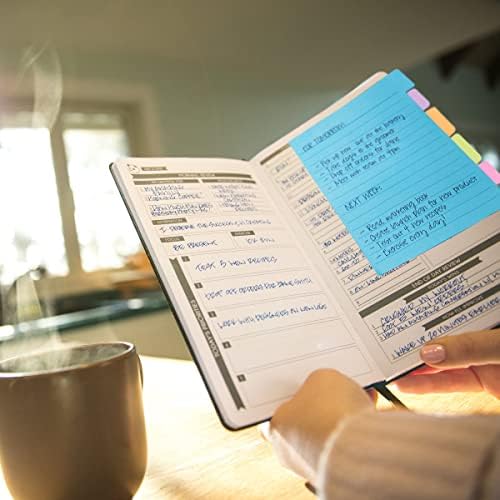 Planejador azul sem data de 90 dias - Planejador diário com calendário de rastrear de hábitos Pôster de responsabilidade inteiro