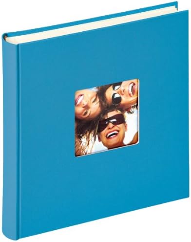 Walther Design FA-208-U Fun Trend Book Album com Die Cut para sua foto pessoal, 11,75 x 11,75 polegadas, 100 páginas brancas, Ocean Blue
