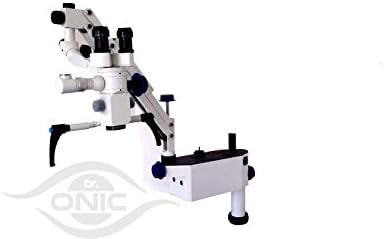 Microscópio de operação cirúrgico de montagem na parede 5 etapas, binóculos fixos de 90 ° com iluminação LED avançada ISO C Dr.onic