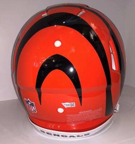 Joe Burrow Autographed Speed ​​Authentic Cincinnati Bengals Helmet Fanatics CoA - Capacetes NFL autografados