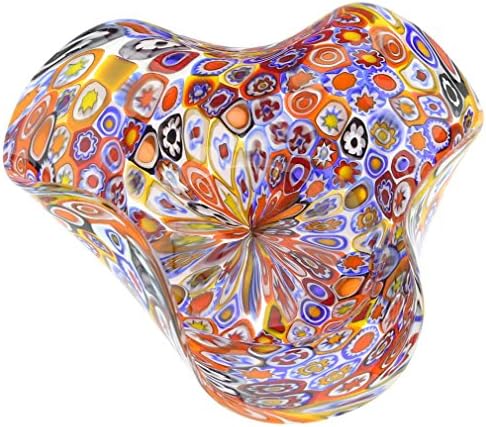 GlassOfvenice Murano Glass Millefiori Decorativa tigela - multicolor