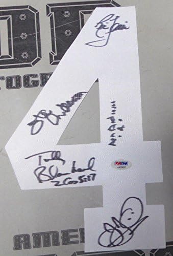 Ric Flair Ole Anderson +4 Quatro Cavaleiros assinados Número de camisa PSA/DNA WWE NWA WCW - Itens diversos de luta livre autografada