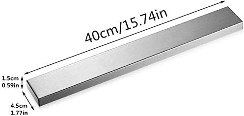 Xjxj 16 polegadas de aço inoxidável porta de faca -faixa de faca magnética profissional -use como suporte de faca, faca rac. conjunto