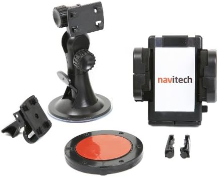 Navitech em pó de sucção de carro Windscreen / Air Vent / Dash Disc 3 em 1 Operação Universal de 360 ​​graus Berço