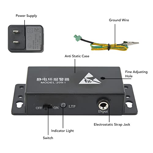 Monitor de cinta da cintura ESD, confortável uso fácil de usar em tempo real Monitoramento de movimento flexível Ajuste simples