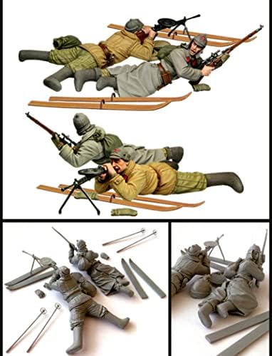 Goodmoel 1/35 Segunda Guerra Mundial Soldado Soldado Soldado Soldado Modelo Kit/Kit em miniatura não montado e sem