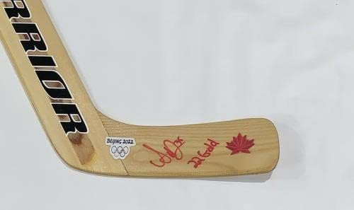 Ann -Renee Desbiens assinou a equipe do goleiro canadense 2022 Beijing PSA COA - Autografado NHL Sticks