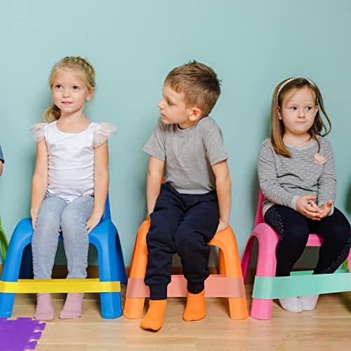 24 PCS Cadeira Bandas para crianças com bandas de inquieto de pés inquietos para cadeiras de sala de aula Cadeiras coloridas