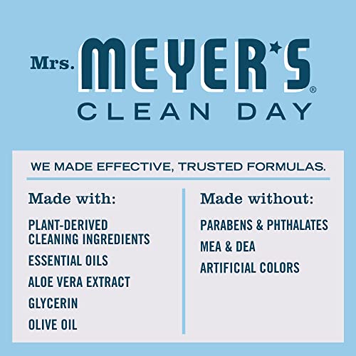 Sra. Meyer's Hand Soap, feito com óleos essenciais, fórmula biodegradável, água da chuva, 12,5 fl. oz