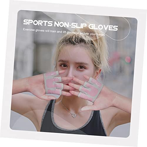 Luvas de meio-dedos 2pcs de 2pcs de meio dedilhado luvas de gesia feminino luvas de equipamentos esportivos para levantar