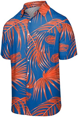 Foco Men's Men's NCAA College Team Logo Floral Tropical Up Shirt