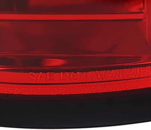 Spec-D Tuning Red Lens LED Tail Lights com barras de LED vermelho compatíveis com 2007-2013 Chevy Silverado 1500/2500HD/3500HD