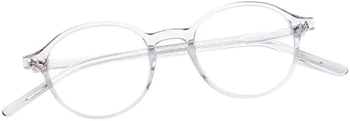 Zenótico pequeno redondo azul de bloqueio de óculos de computador com moldura de acetato feita à mão, óculos vintage anti -Eyestrain
