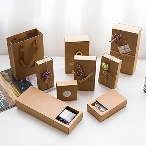 Caixas de embrulho de presente de papel kraft para caixa de proposta de dama de honra, proposta de nobreas, caixas de presente para