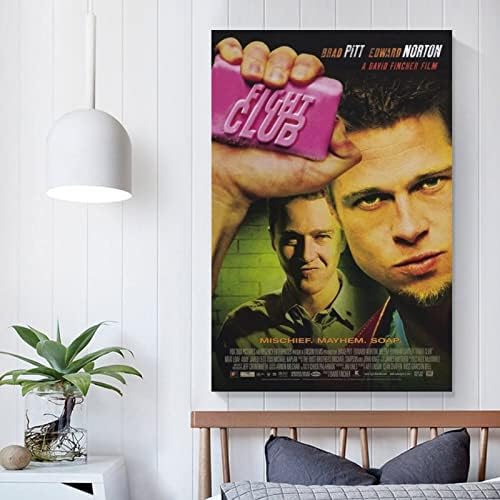 Fight Club Classic Movie Poster HD Prints Impressões de parede Sala de arte Estética Decoração 12x18innch