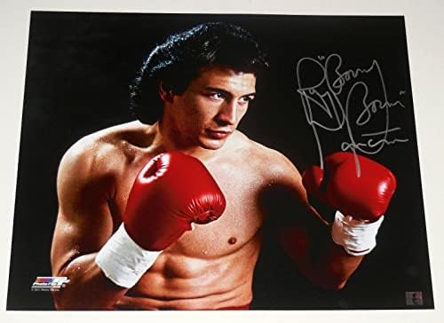 Ray Boom Boom Mancini autografou a foto 16x20 com o holograma de Mancini! - Fotos de boxe autografadas