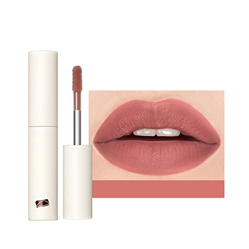 9 cores de veludo opcional Mattes Lip Soft Glaze hidratante Fácil de colorir Lip Lip Lip Long Natural Lipstick Clear