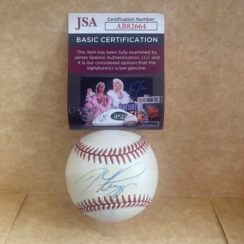 Manny Ramirez Dodgers/Red Sox assinou o vintage N.L. Baseball JSA AB82664