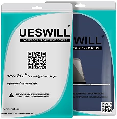 Ueswill liso touch macio fosco hard shell capa compatível com MacBook Pro 13 polegadas com CD-ROM + Microfibra Cleaning Paning, azul marinho